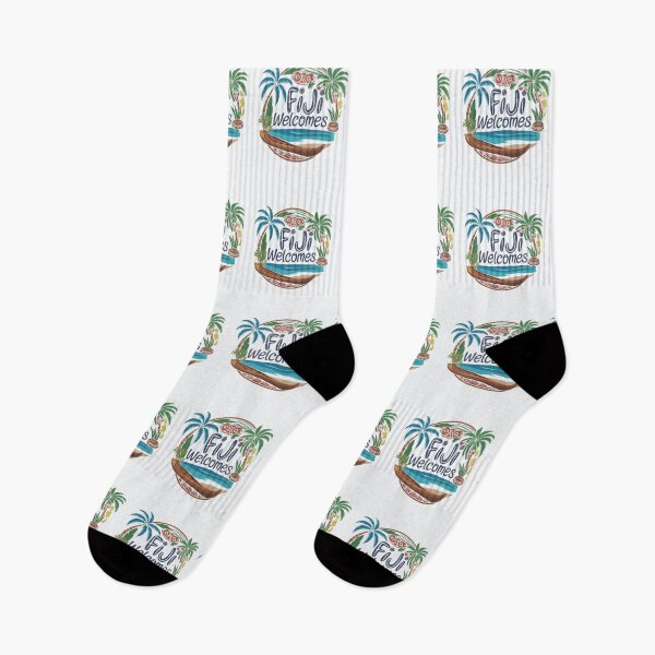 Item preview, Fiji Welcomes Flag Map Suva, Nadi, Mamanuca islands designed and sold by AnimalsDH305.