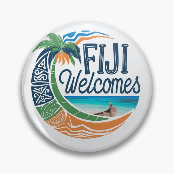 Item preview, Fiji Welcomes Flag Map Suva, Nadi, Mamanuca islands designed and sold by AnimalsDH305.