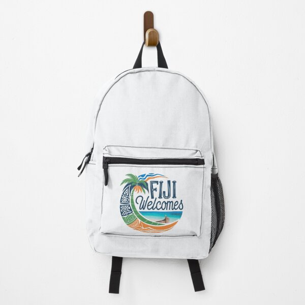 Item preview, Fiji Welcomes Flag Map Suva, Nadi, Mamanuca islands designed and sold by AnimalsDH305.