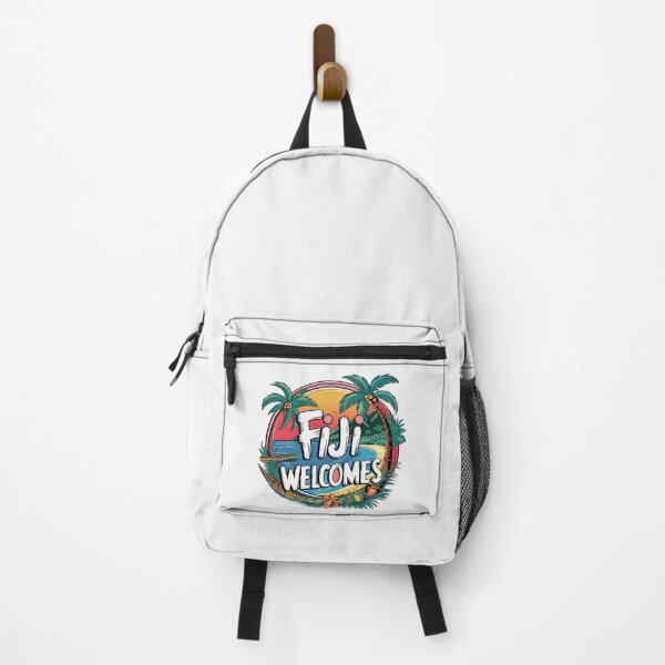 Item preview, Fiji Welcomes Flag Map Suva, Nadi, Mamanuca islands designed and sold by AnimalsDH305.