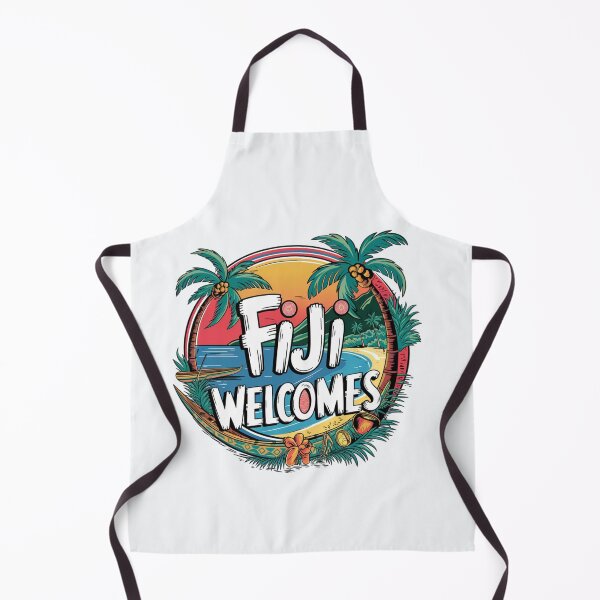 Item preview, Fiji Welcomes Flag Map Suva, Nadi, Mamanuca islands designed and sold by AnimalsDH305.