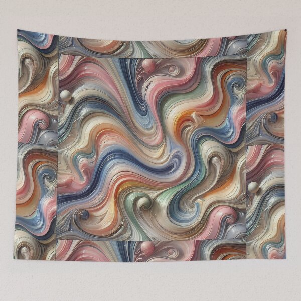 Item preview, Colorful marble textures with a blend of pastel and metallic tones. designed and sold by MZCREATIONS144.