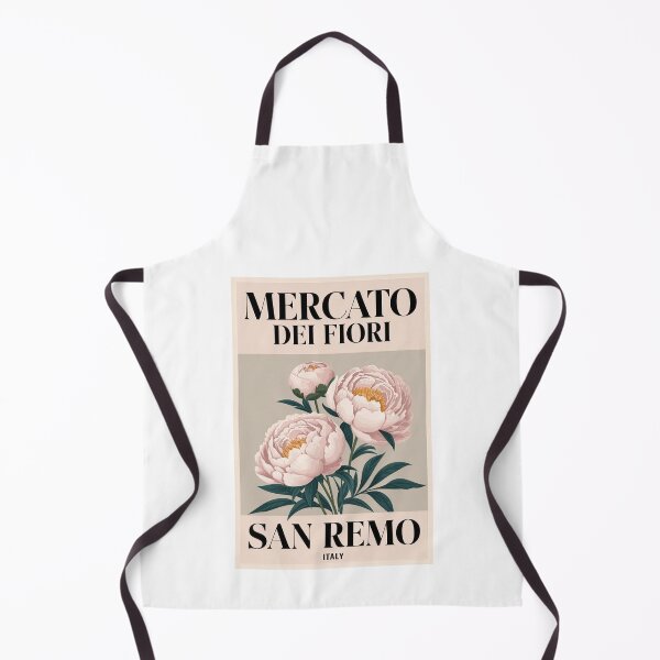 Item preview, Pink Peony Floral Art - Mercato dei Fiori, San Remo, Italy Flower Market Retro Print Flowers designed and sold by SparroCreative.