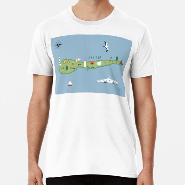 Item preview, Illustrated map of Ameland designed and sold by ymkesinfogr.