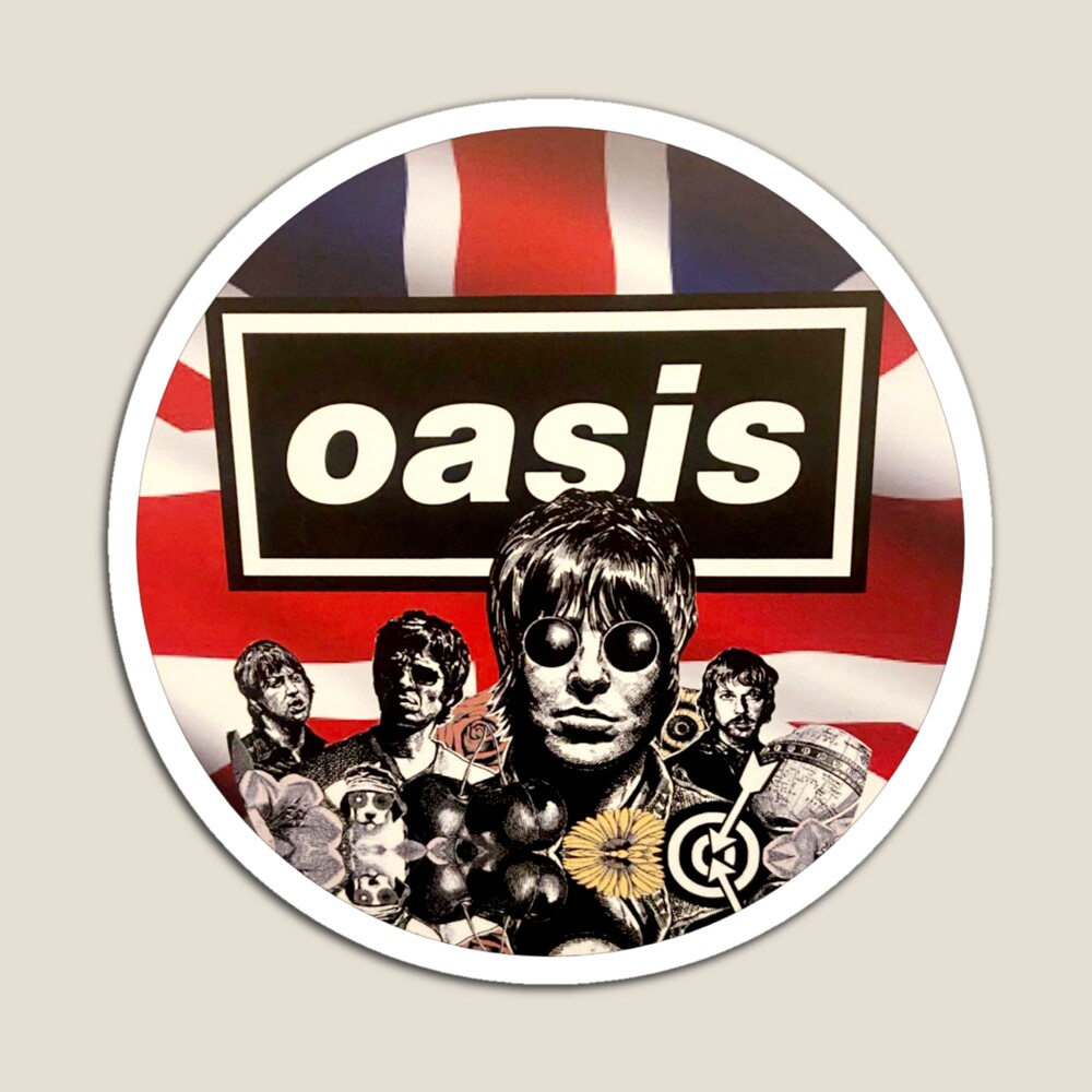 アート・デザイン・音楽 Oasis Brothers Oasis print - Liam Noel Gallagher brothers poster artwork