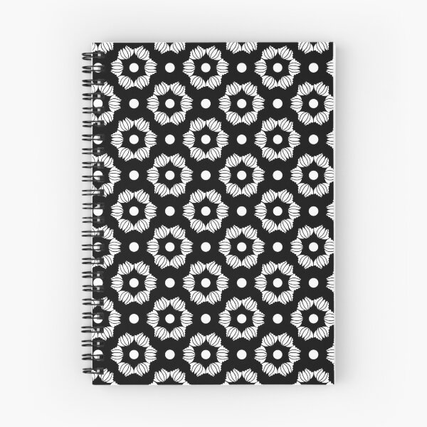 Item preview, Grunge Folk Floral Pattern In Black And White designed and sold by mariamsol.
