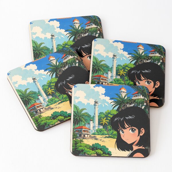 Item preview, Zanzibar City Tanzania Retro Anime Girl 80s Vintage Travel designed and sold by Retro-Anime9.