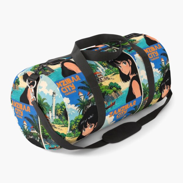 Item preview, Zanzibar City Tanzania Retro Anime Girl 80s Vintage Travel designed and sold by Retro-Anime9.