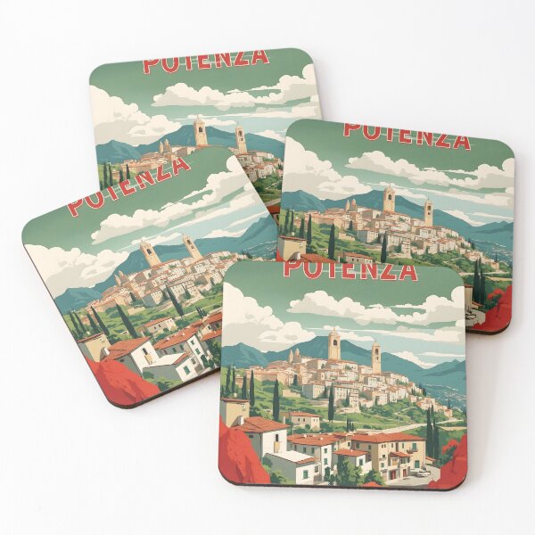 Item preview, Potenza Italy Vintage Poster Tourism  designed and sold by TravelersGems.