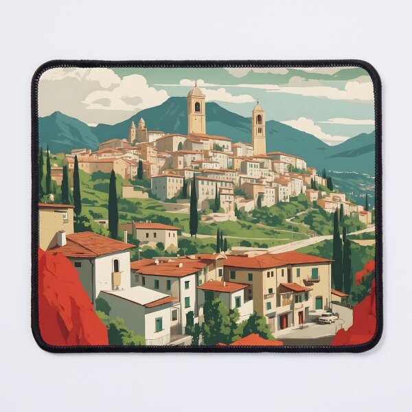 Item preview, Potenza Italy Vintage Poster Tourism  designed and sold by TravelersGems.
