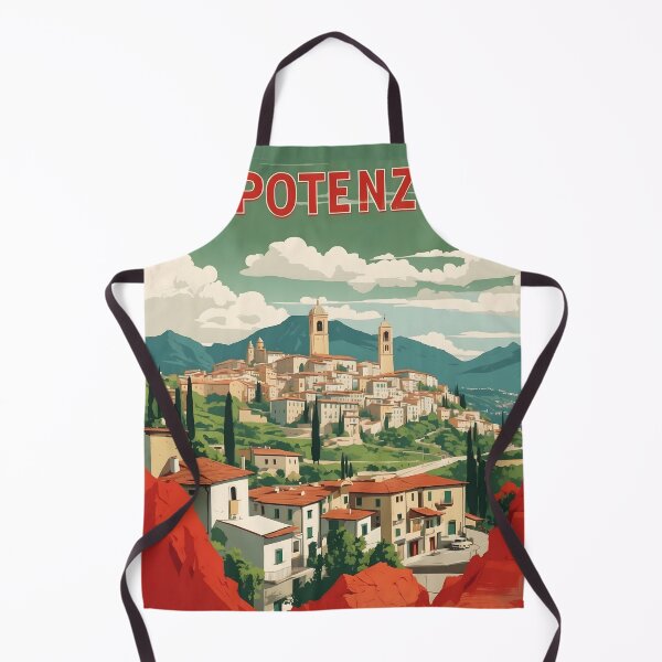 Item preview, Potenza Italy Vintage Poster Tourism designed and sold by TravelersGems.