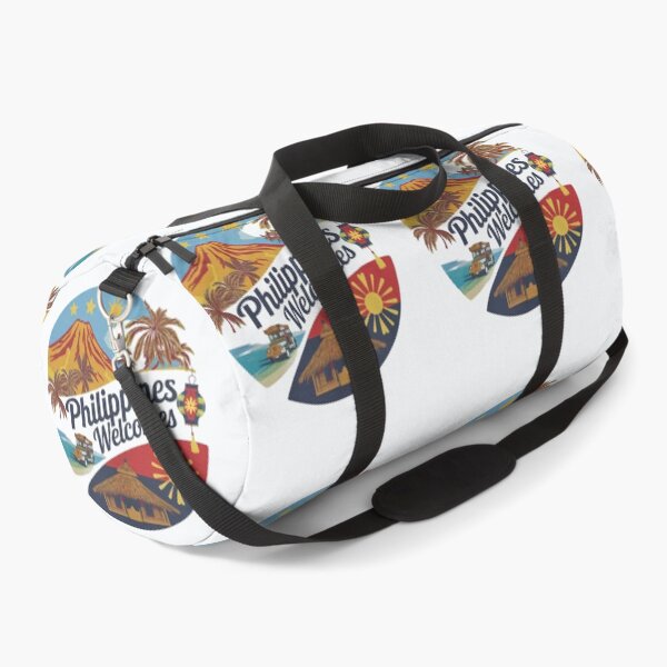Item preview, Philippines Welcomes Flag Map Manila, Cebu, Palawan designed and sold by AnimalsDH305.