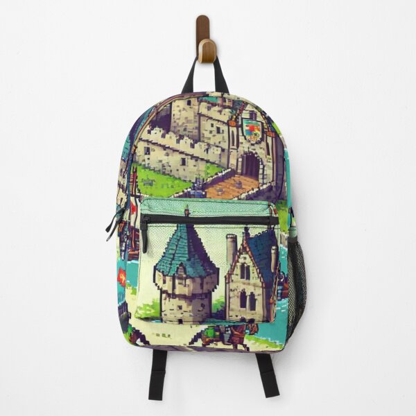 Item preview, Fantasy Pixel Art Castle Reloaded Premium Trendy Best Gift designed and sold by Imaginarium of Chaos falcon88 .