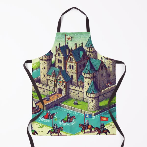 Item preview, Fantasy Pixel Art Castle Reloaded Premium Trendy Best Gift designed and sold by Imaginarium of Chaos falcon88 .