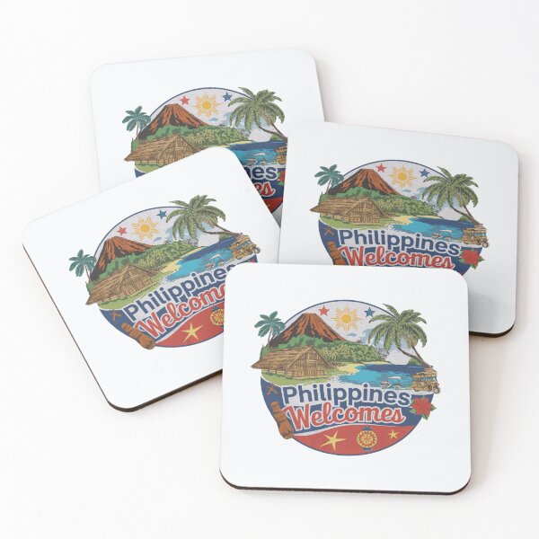Item preview, Philippines Welcomes Flag Map Manila, Cebu, Palawan,  designed and sold by AnimalsDH305.