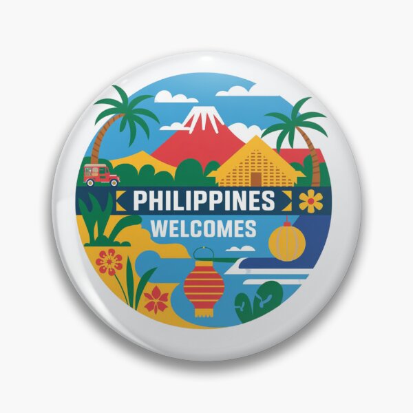 Item preview, Philippines Welcomes Flag Map Manila, Cebu, Palawan, designed and sold by AnimalsDH305.