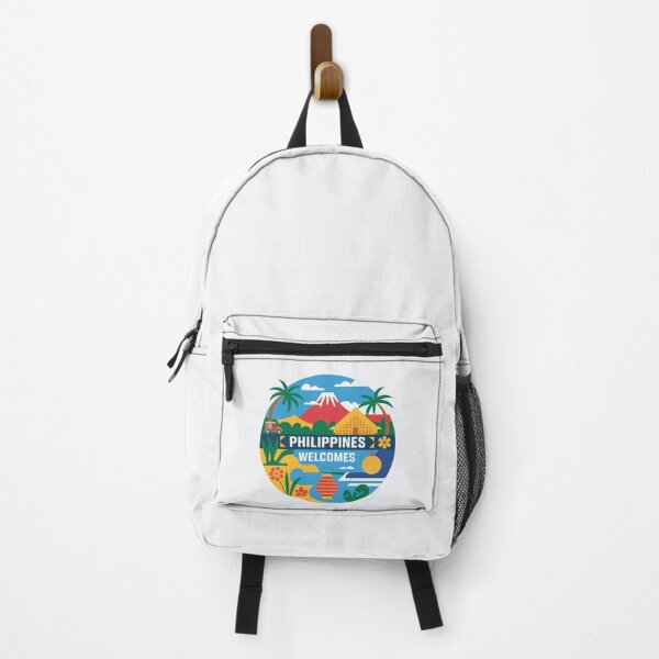 Item preview, Philippines Welcomes Flag Map Manila, Cebu, Palawan, designed and sold by AnimalsDH305.
