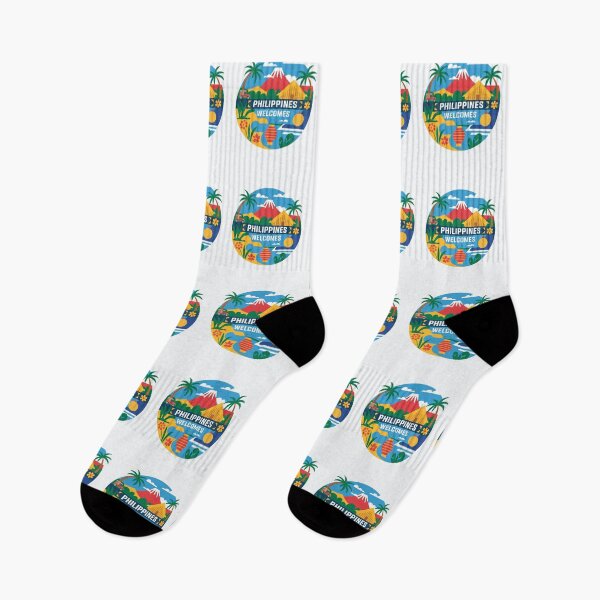 Item preview, Philippines Welcomes Flag Map Manila, Cebu, Palawan, designed and sold by AnimalsDH305.