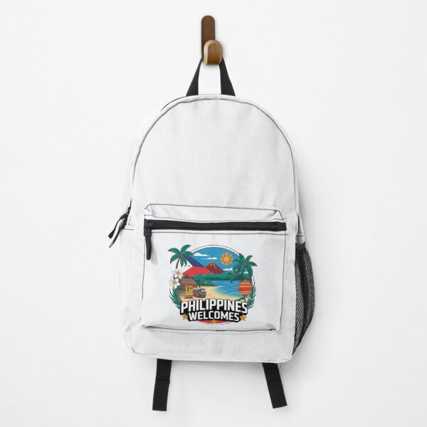 Item preview, Philippines Welcomes Flag Map Manila, Cebu, Palawan,  designed and sold by AnimalsDH305.