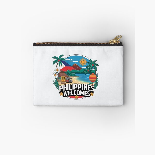 Item preview, Philippines Welcomes Flag Map Manila, Cebu, Palawan,  designed and sold by AnimalsDH305.