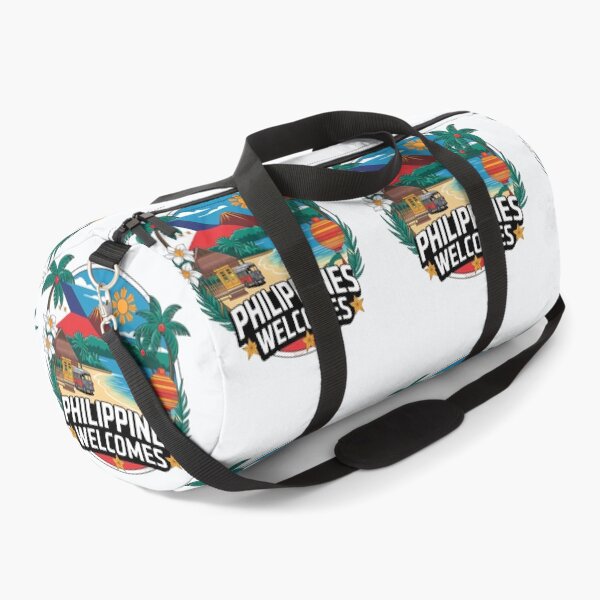 Item preview, Philippines Welcomes Flag Map Manila, Cebu, Palawan, designed and sold by AnimalsDH305.