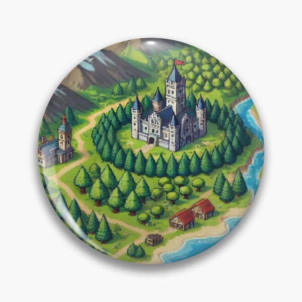 Item preview, Pixel Art RPG Overworld Map Reloaded Premium Trendy Best Gift designed and sold by Imaginarium of Chaos falcon88 .
