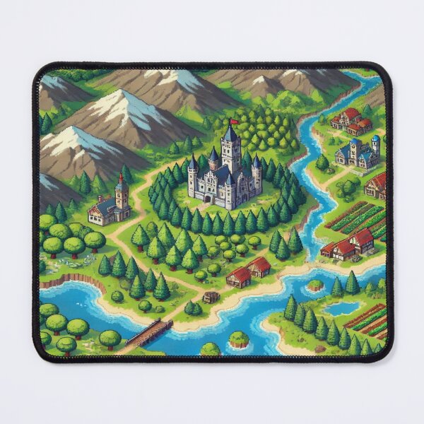 Item preview, Pixel Art RPG Overworld Map Reloaded Premium Trendy Best Gift designed and sold by Imaginarium of Chaos falcon88 .