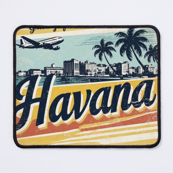 Item preview, Greetings from Havana Cuba Vintage Travel Retro Postcard Design designed and sold by TravelPostcardGems.