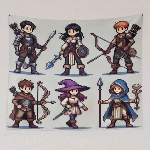 Item preview, Pixel Art Character Pack Reloaded Premium Trendy Best Gift designed and sold by Imaginarium of Chaos falcon88 .
