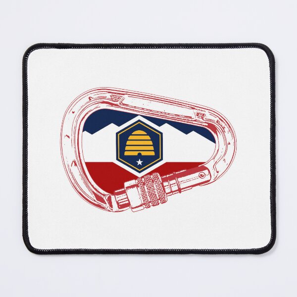 Item preview, Utah Flag Rock Climbing Carabiner designed and sold by Esskay Designs.