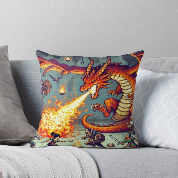 Item preview, RPG Fantasy Pixel Art Battle Scene Reloaded Premium Trendy Best Gift designed and sold by Imaginarium of Chaos falcon88 .