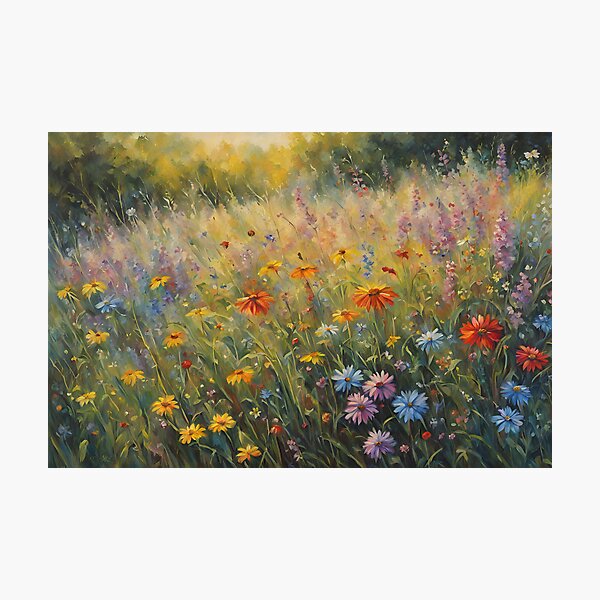 Item preview, Nature's Scattered Joy || Wall Art Decor Oil Acrylic Painting  designed and sold by Kutamora.