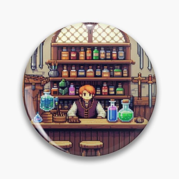 Item preview, Pixel Art RPG Merchant's Shop Reloaded Premium Trendy Best Gift designed and sold by Imaginarium of Chaos falcon88 .