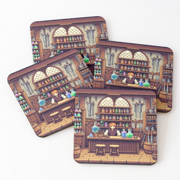 Item preview, Pixel Art RPG Merchant's Shop Reloaded Premium Trendy Best Gift designed and sold by Imaginarium of Chaos falcon88 .