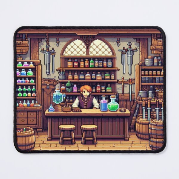 Item preview, Pixel Art RPG Merchant's Shop Reloaded Premium Trendy Best Gift designed and sold by Imaginarium of Chaos falcon88 .