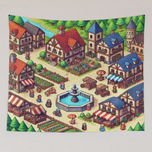 Item preview, RPG Dungeon Exploration Pixel Art Reloaded Premium Trendy Best Gift designed and sold by Imaginarium of Chaos falcon88 .