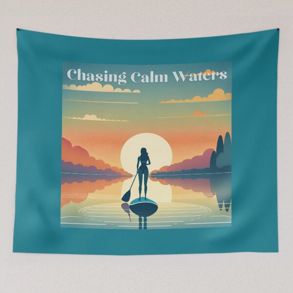 Item preview, Chasing Calm Waters Lake Paddle Board Girl designed and sold by RTeeSTS.