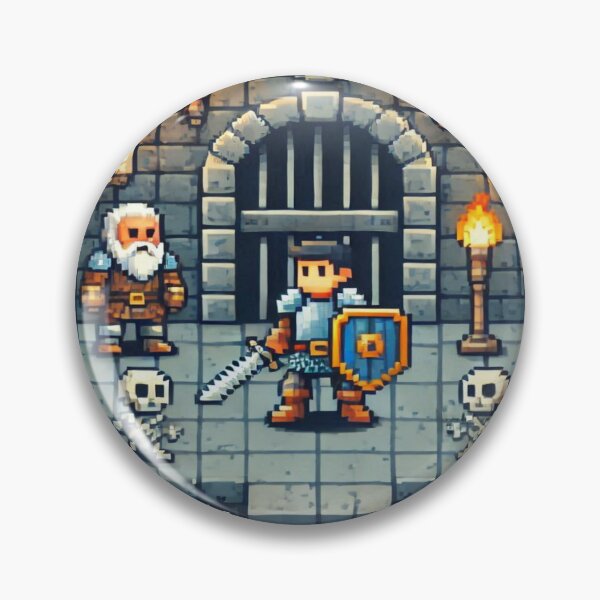 Item preview, RPG Fantasy Pixel Art Town Scene Reloaded Premium Trendy Best Gift designed and sold by Imaginarium of Chaos falcon88 .