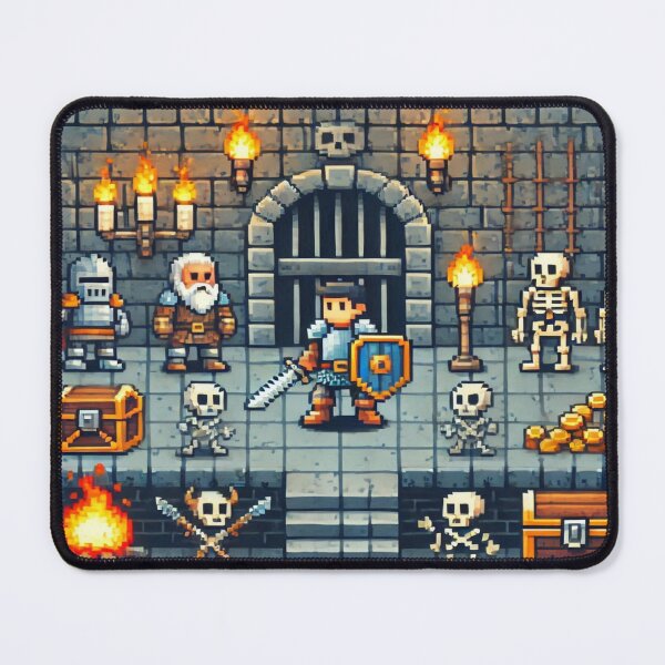 Item preview, RPG Fantasy Pixel Art Town Scene Reloaded Premium Trendy Best Gift designed and sold by Imaginarium of Chaos falcon88 .