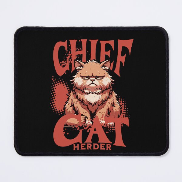 Item preview, Chief Cat Herder designed and sold by dudelinart.