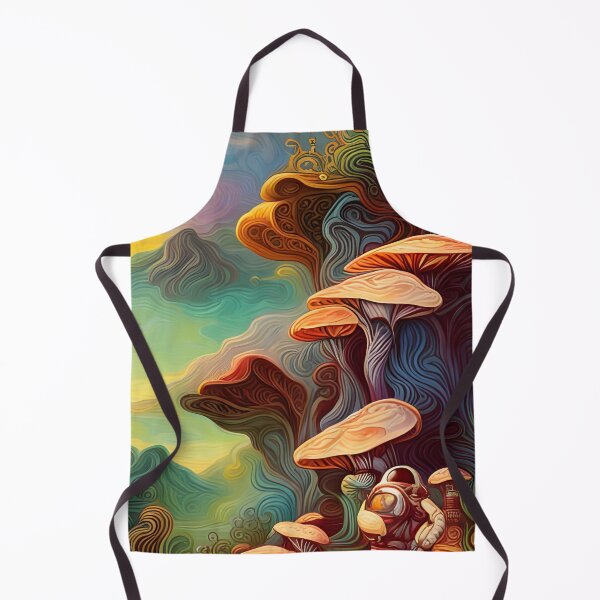 Item preview, Mushrooms and Aliens in Batik 01 designed and sold by 6static.