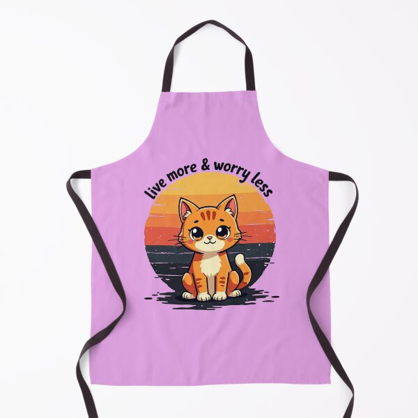 Item preview, live more worry less ginger cute cat designed and sold by bukajart.