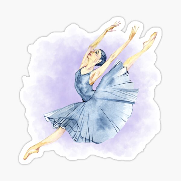 Item preview, Ballet Dancer In Motion, Watercolour Media designed and sold by suewen.