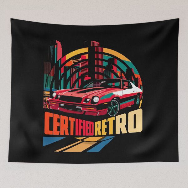 Item preview, Certified Retro, for retro car dads, muscle car, 80s, 70s designed and sold by mwebba2005.