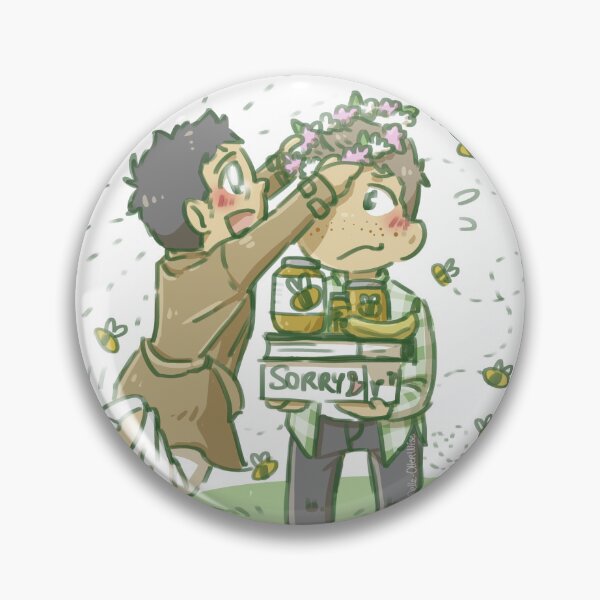Item preview, Crazy Cas putting flowers in Dean's hair designed and sold by Melle-OtterWise.