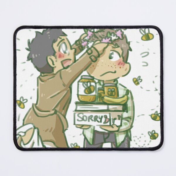 Item preview, Crazy Cas putting flowers in Dean's hair designed and sold by Melle-OtterWise.