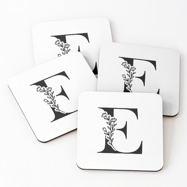 Item preview, Minimalist Floral Initial Illustration | Letter E Initial Monogram designed and sold by Crafted Lovies.