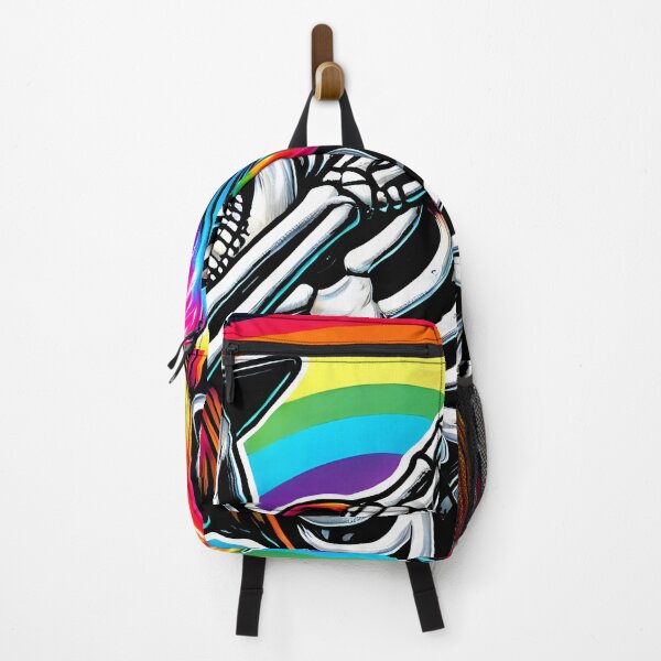 Item preview, Rainbow Skeleton Dabbing - Colorful Hip Hop Art designed and sold by DrawHandArt.