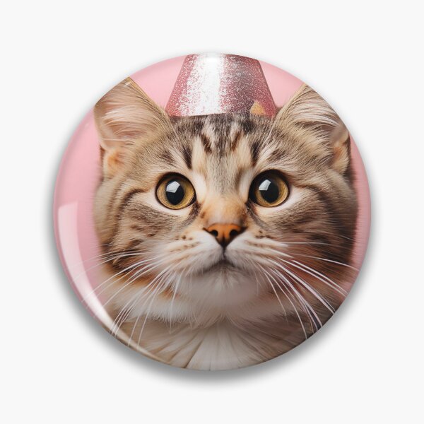 Item preview, Adorable Cat in Party Hat | Festive Birthday Celebration designed and sold by Terradesignsbyk.