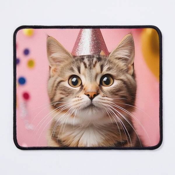 Item preview, Adorable Cat in Party Hat | Festive Birthday Celebration designed and sold by Terradesignsbyk.